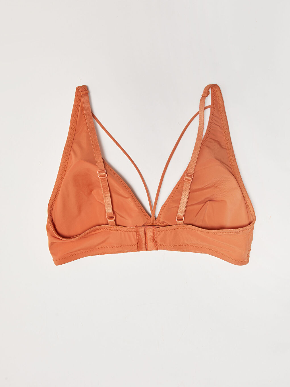 Turuncu Balensiz Dolgusuz Düz Sütyen-1
