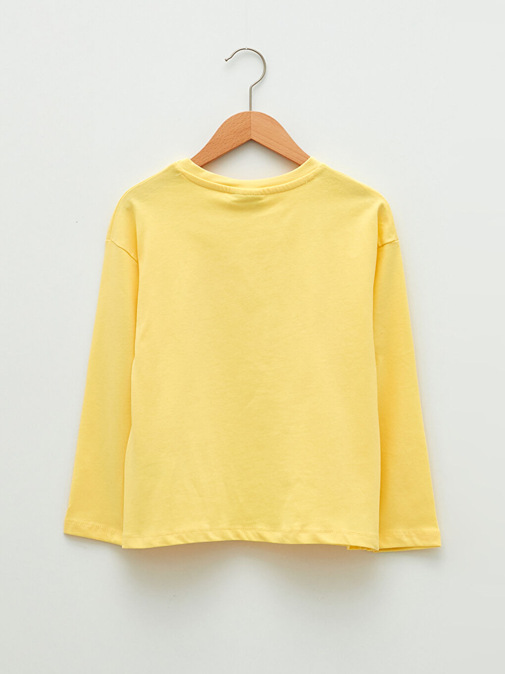 Crew Neck Two Way Sequined Long Sleeve Girls T-Shirt-3