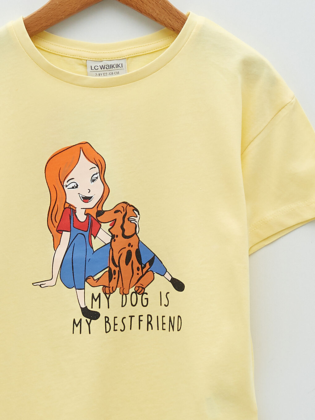 Crew Neck Printed Short Sleeve Girls' T-Shirt-2