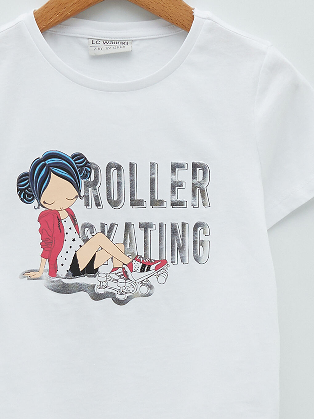 LCW Kids Rundhalsausschnitt Bedrucktes Kurzarm Baumwolle Mädchen T-Shirt -S26658Z4-R9K