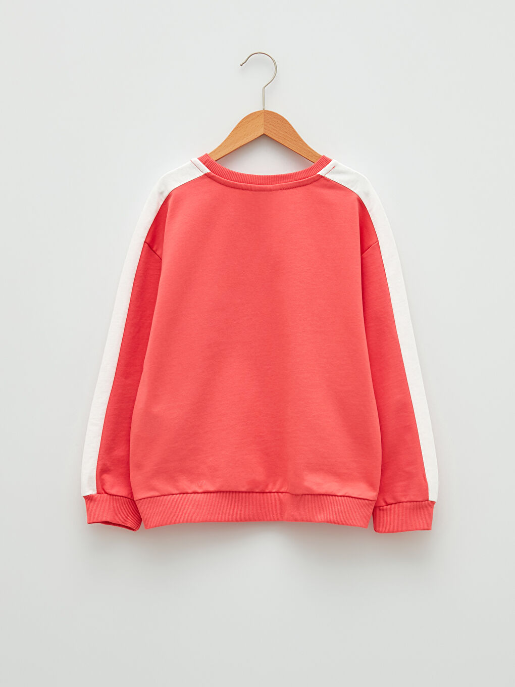 Mercan Bisiklet Yaka Baskılı Uzun Kollu Kız Çocuk Sweatshirt-1