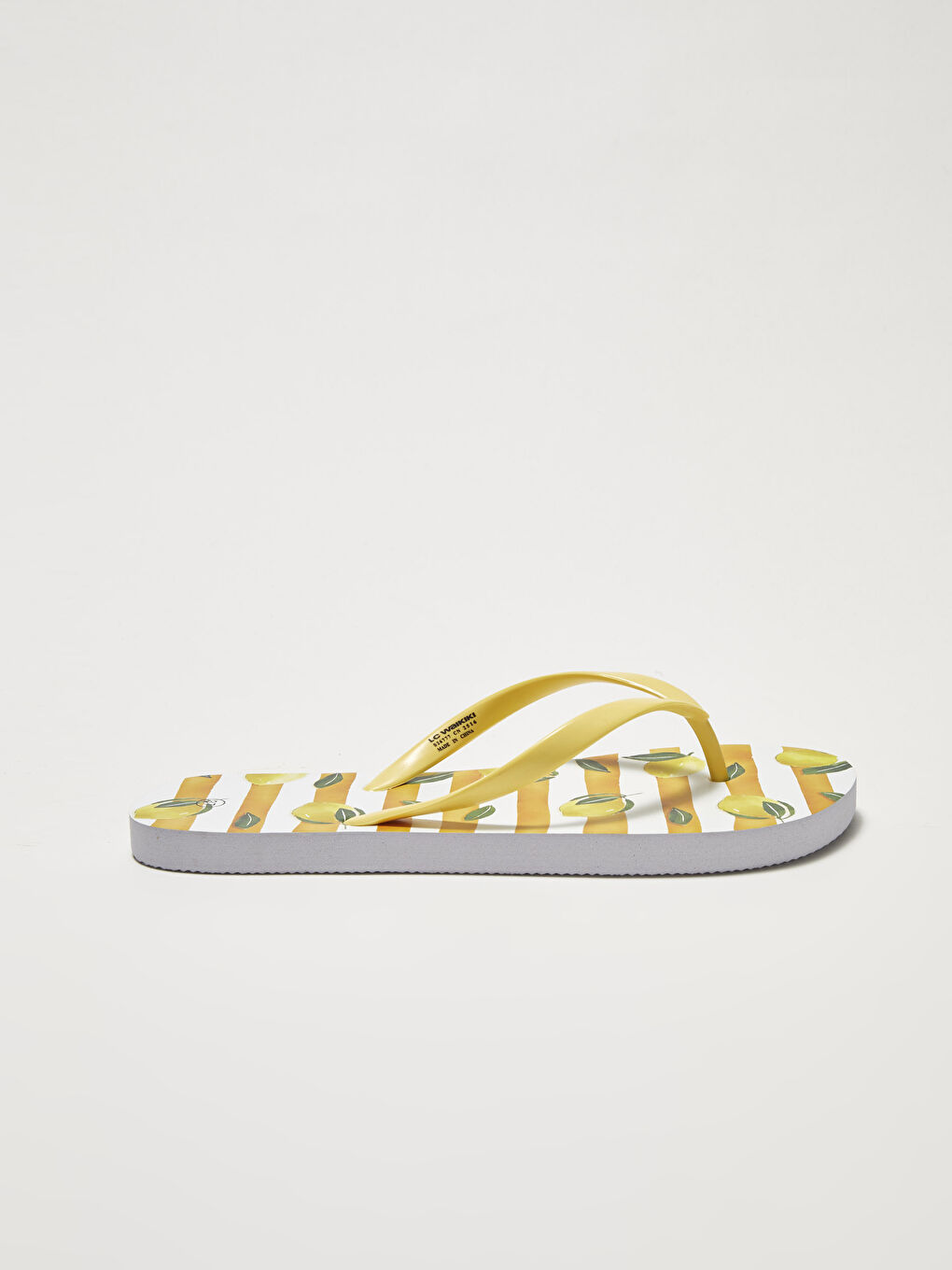 LCW STEPS Lemon Printed Flip Flops Women's Beach Slippers -S26777Z8-RZ0