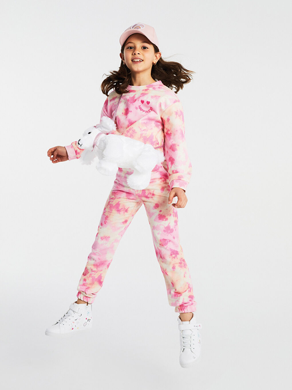 Beyaz Köpek Görünümlü Kız Çocuk Çapraz Çanta