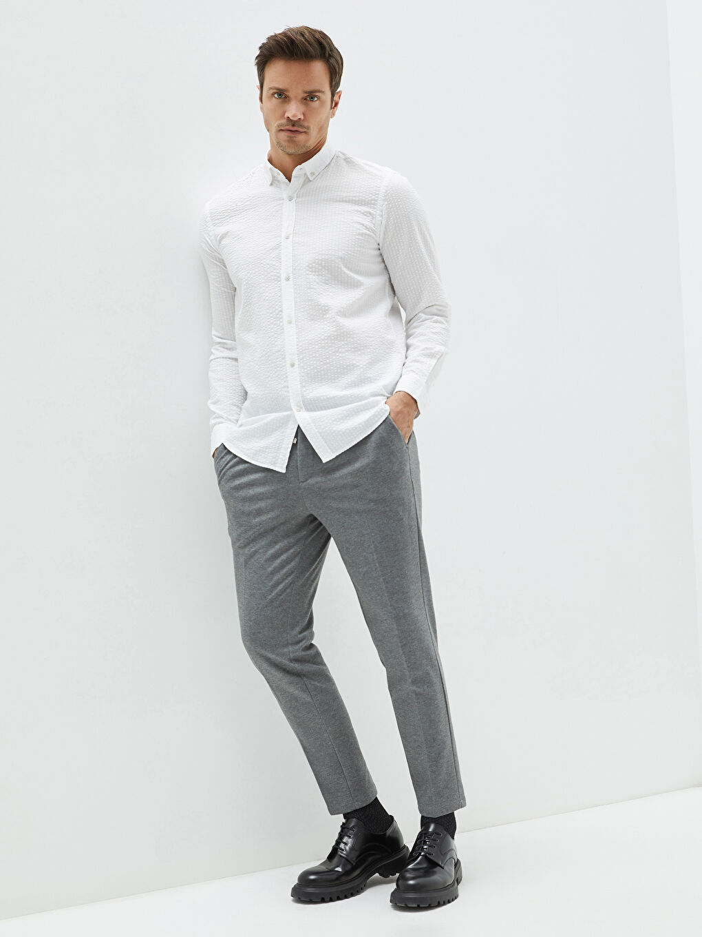 Slim Fit Men's Trousers-1