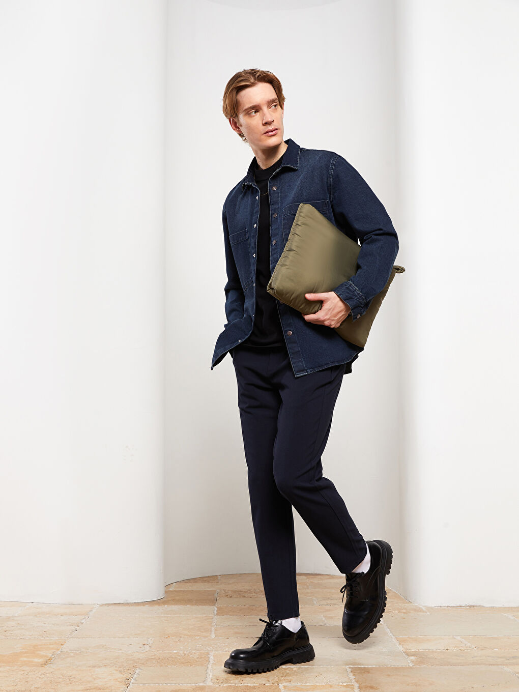 Lacivert Slim Fit Erkek Pantolon