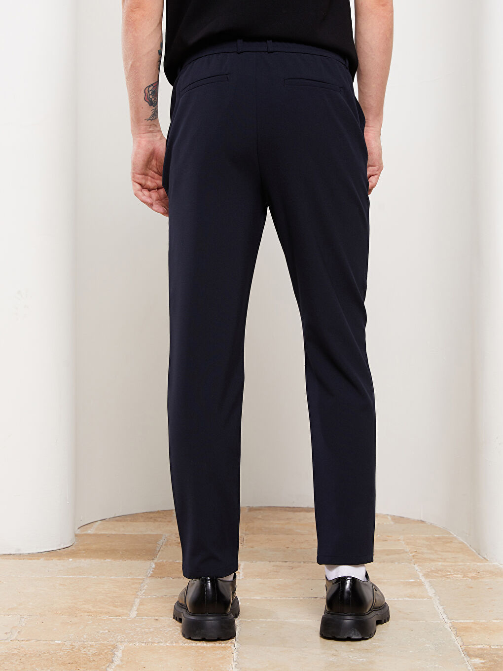 Lacivert Slim Fit Erkek Pantolon-5