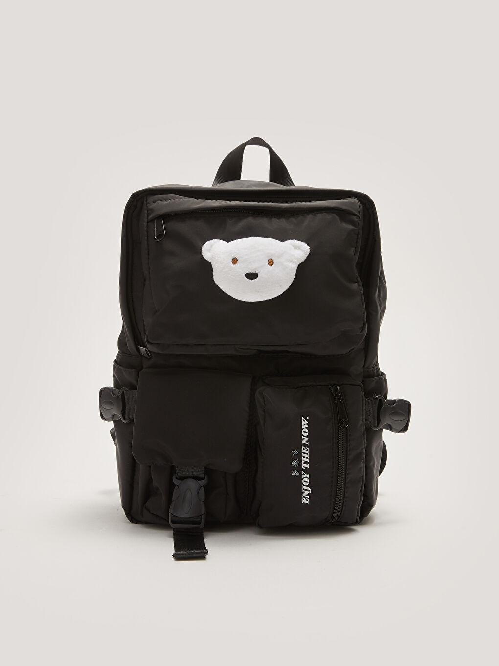 Bej Baskılı Kız Çocuk Sırt Çantası-1