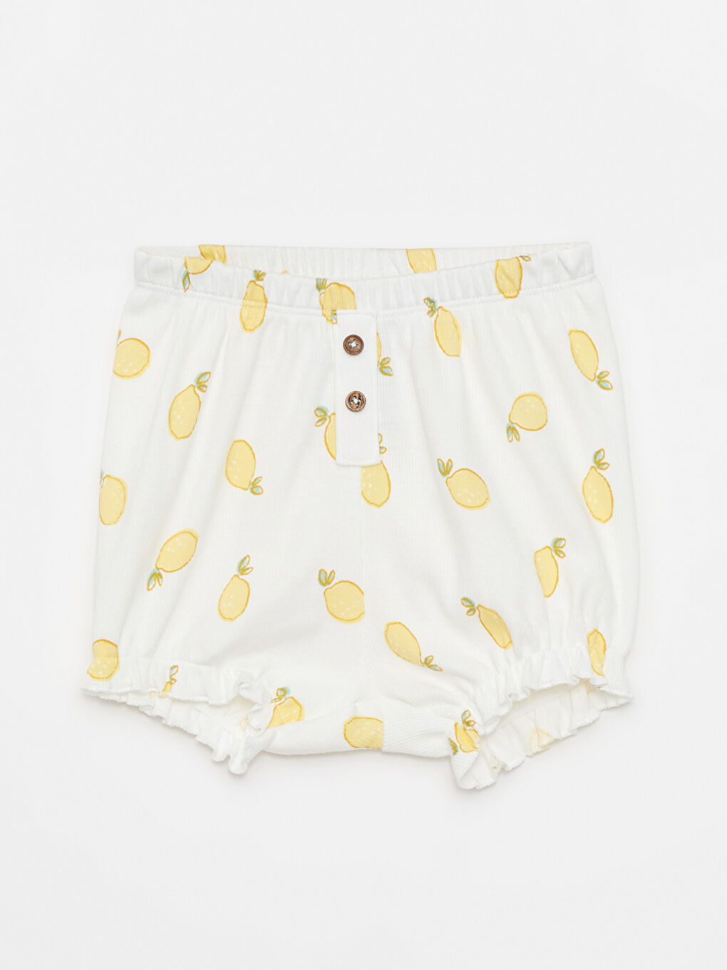 Ensemble 2 Pièces Bébé Fille Imprimé Body à Boutons-Pression et Short Col Rond Manches Courtes-3