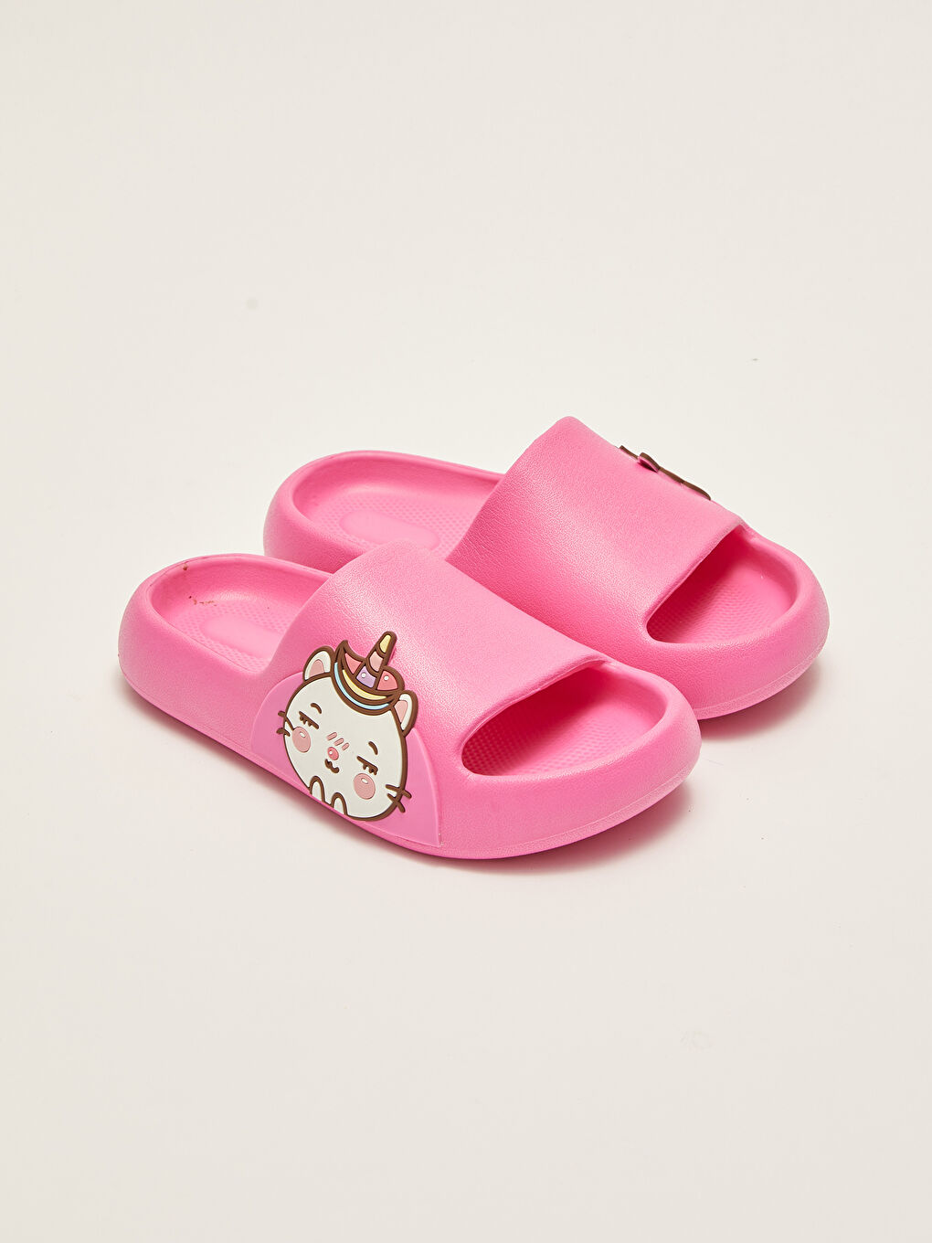 Patch Detail Single Band Girl Slippers