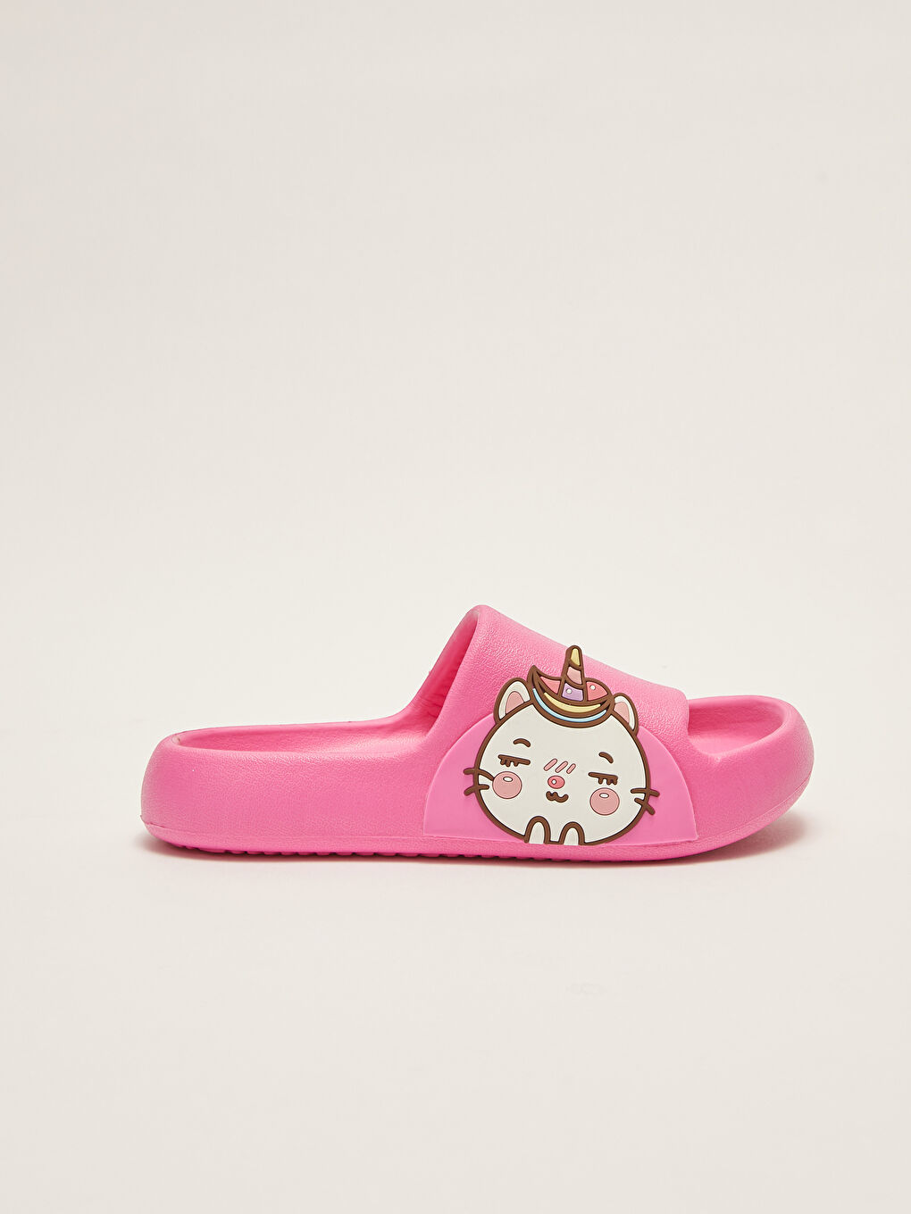 Patch Detail Single Band Girl Slippers-1