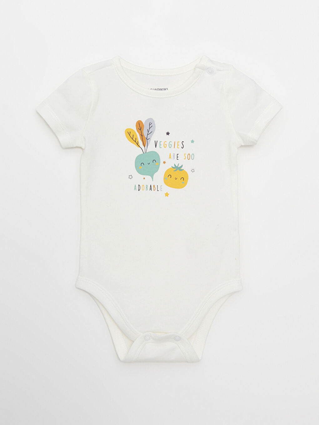 Crew Neck Short Sleeve Printed Baby Boys' Snap Bodysuit and Shorts 2 Pack Set -S26831Z1-FDU