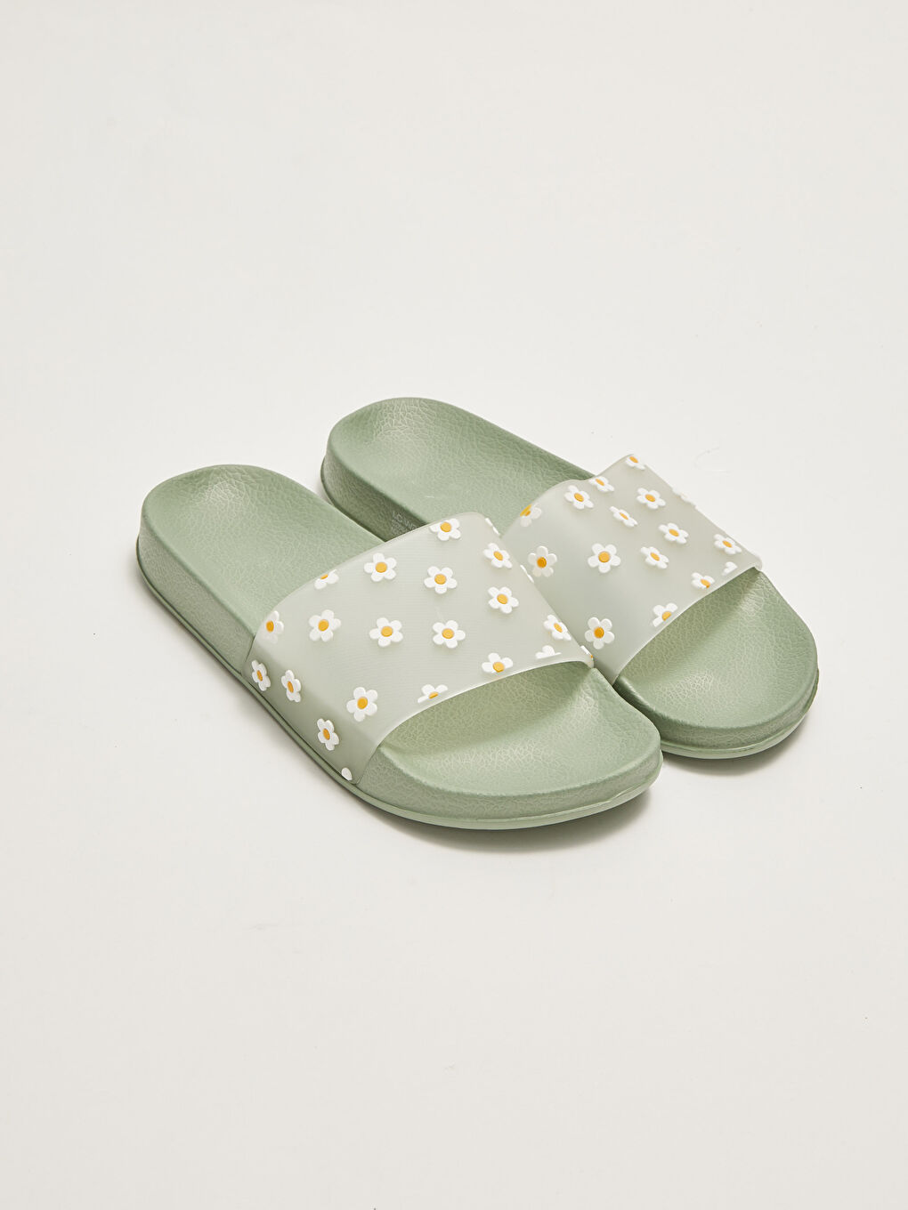 LCW STEPS Floral Printed Single Strap Women's Slippers -S26842Z8-TUG