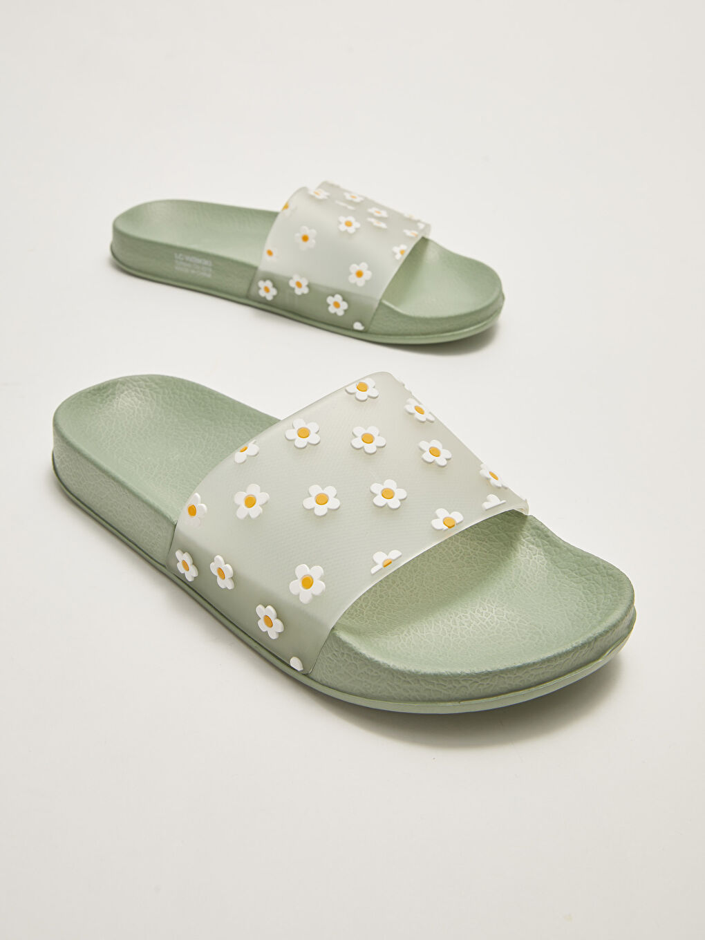 LCW STEPS Floral Printed Single Strap Women's Slippers -S26842Z8-TUG