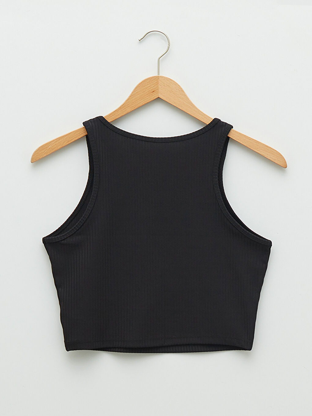Crew Neck Plain Crop Women's Tank Top -S26857Z8-CVL