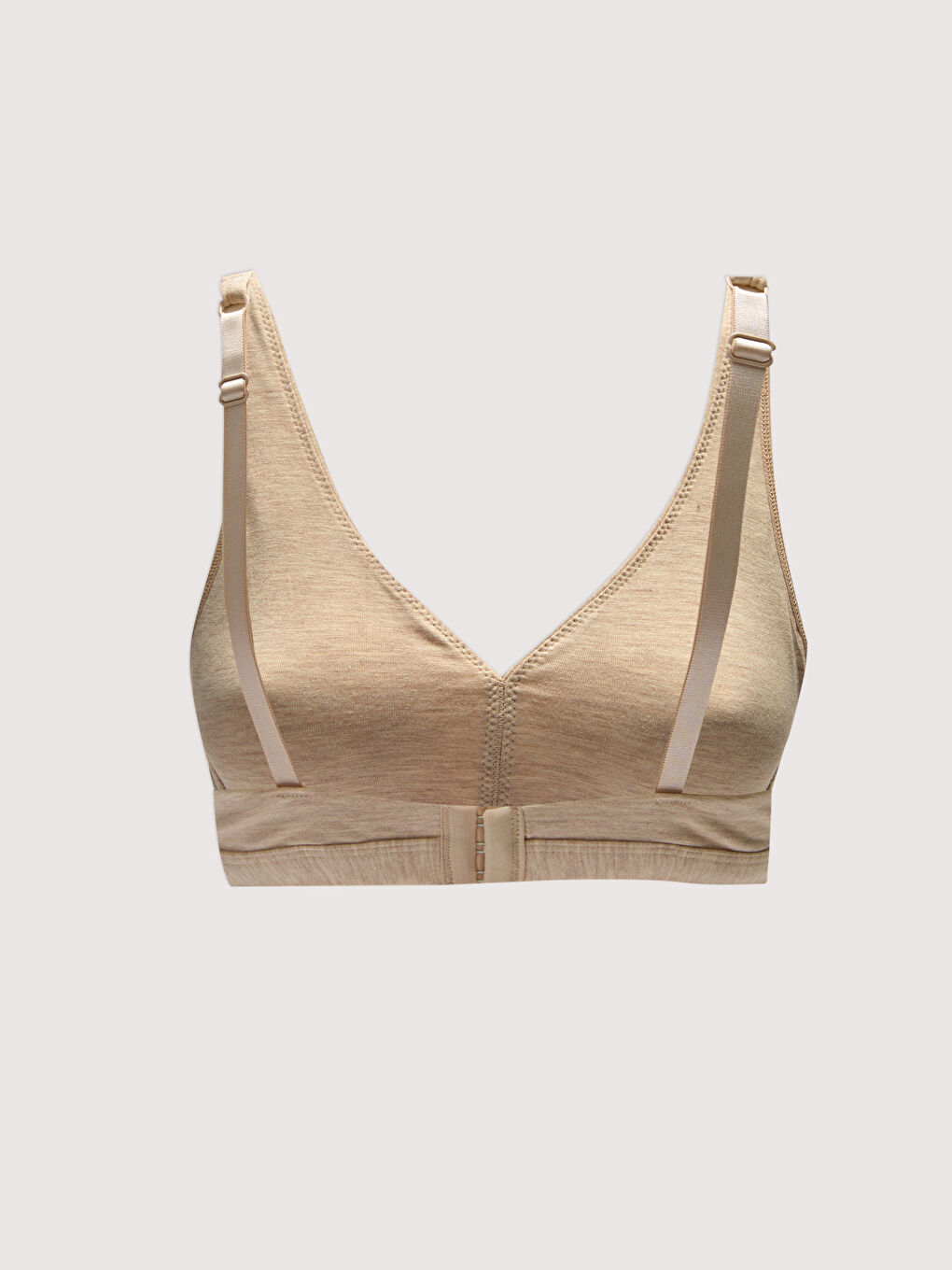 Bej Balensiz Dolgusuz Düz Sütyen-1