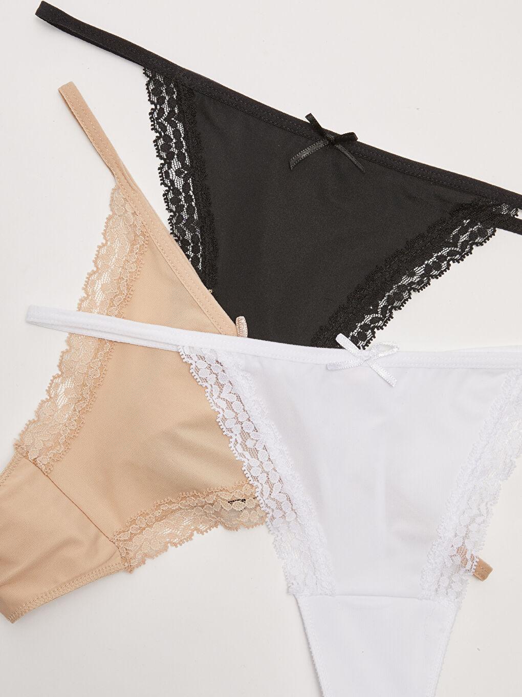 Siyah Düz Tanga Külot 3'lü Paket-2
