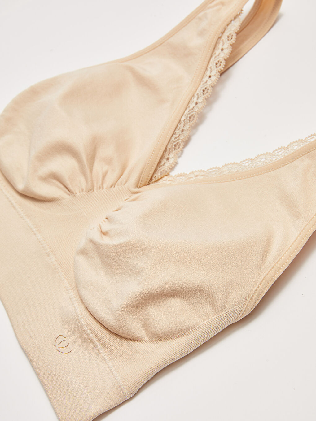 V-Ausschnitt Besticktes Bustier-2