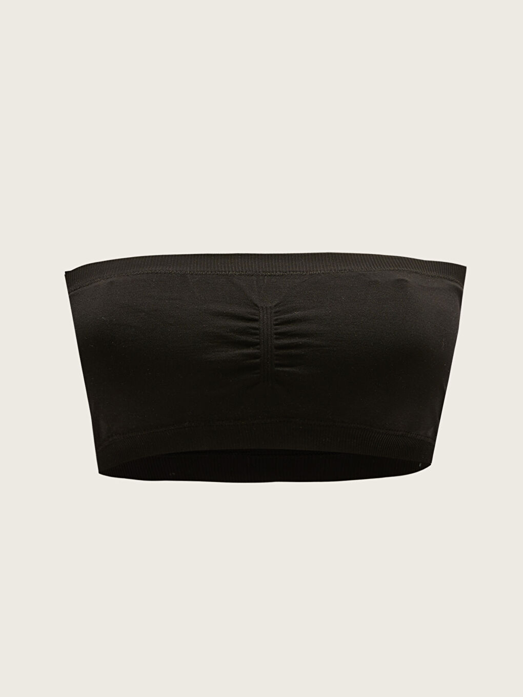 Siyah Balensiz Dolgusuz Düz Straplez Sütyen