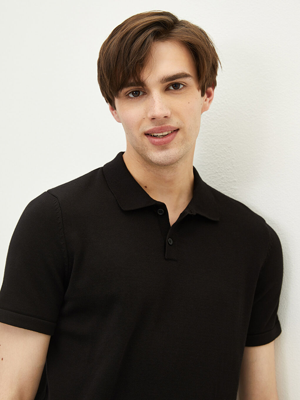 Pull-over Col roulé Manches courtes pour Hommes en Tricot