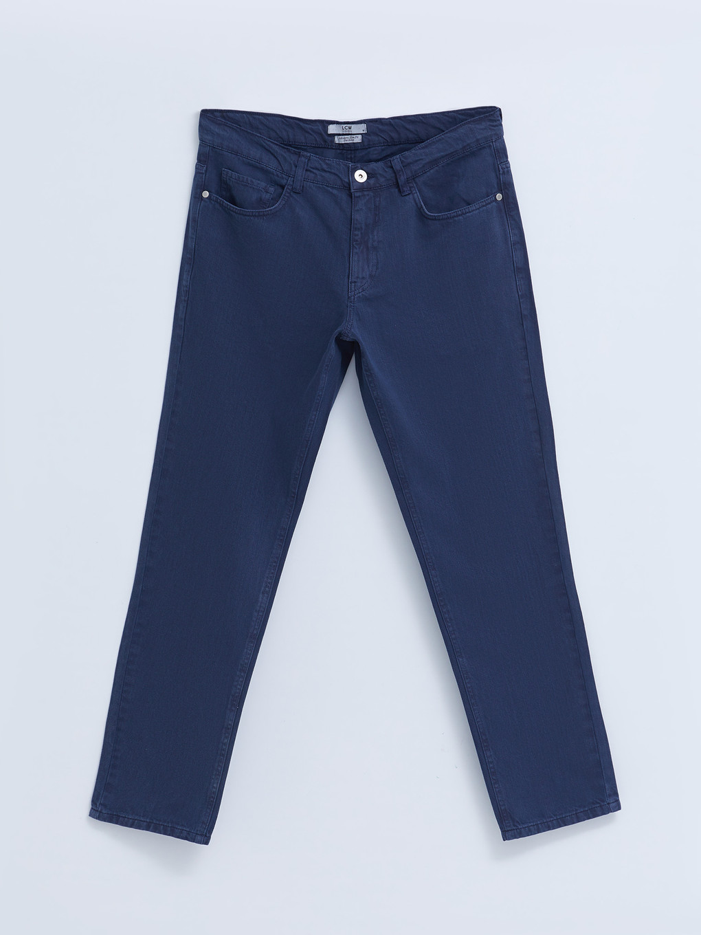 Lacivert Slim Fit Gabardin Erkek Pantolon-5