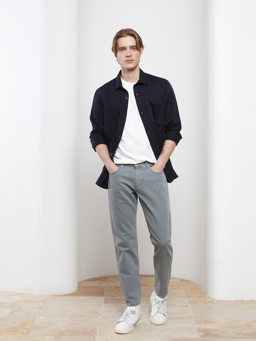 Yeşil Slim Fit Gabardin Erkek Pantolon