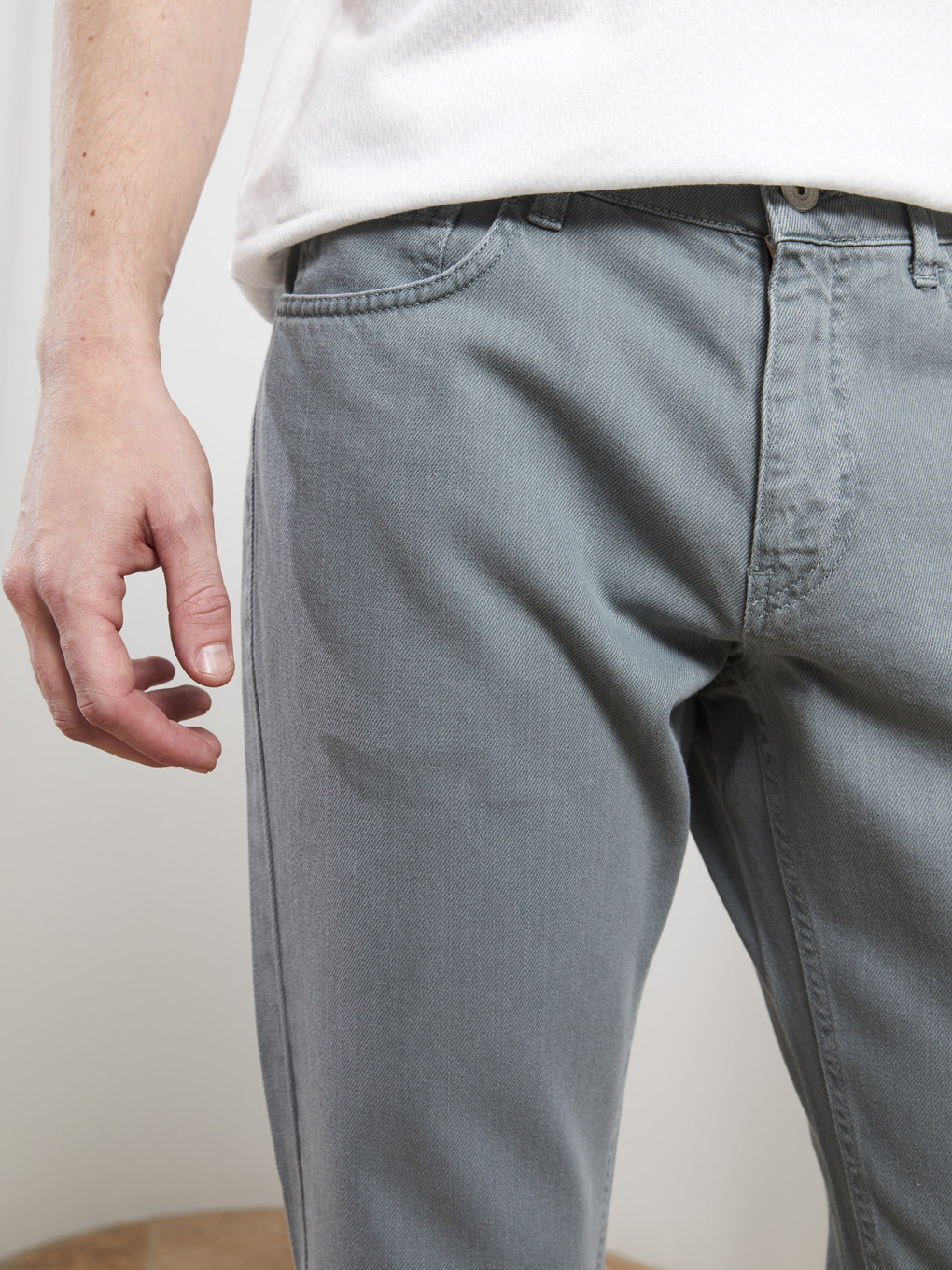 Yeşil Slim Fit Gabardin Erkek Pantolon-3