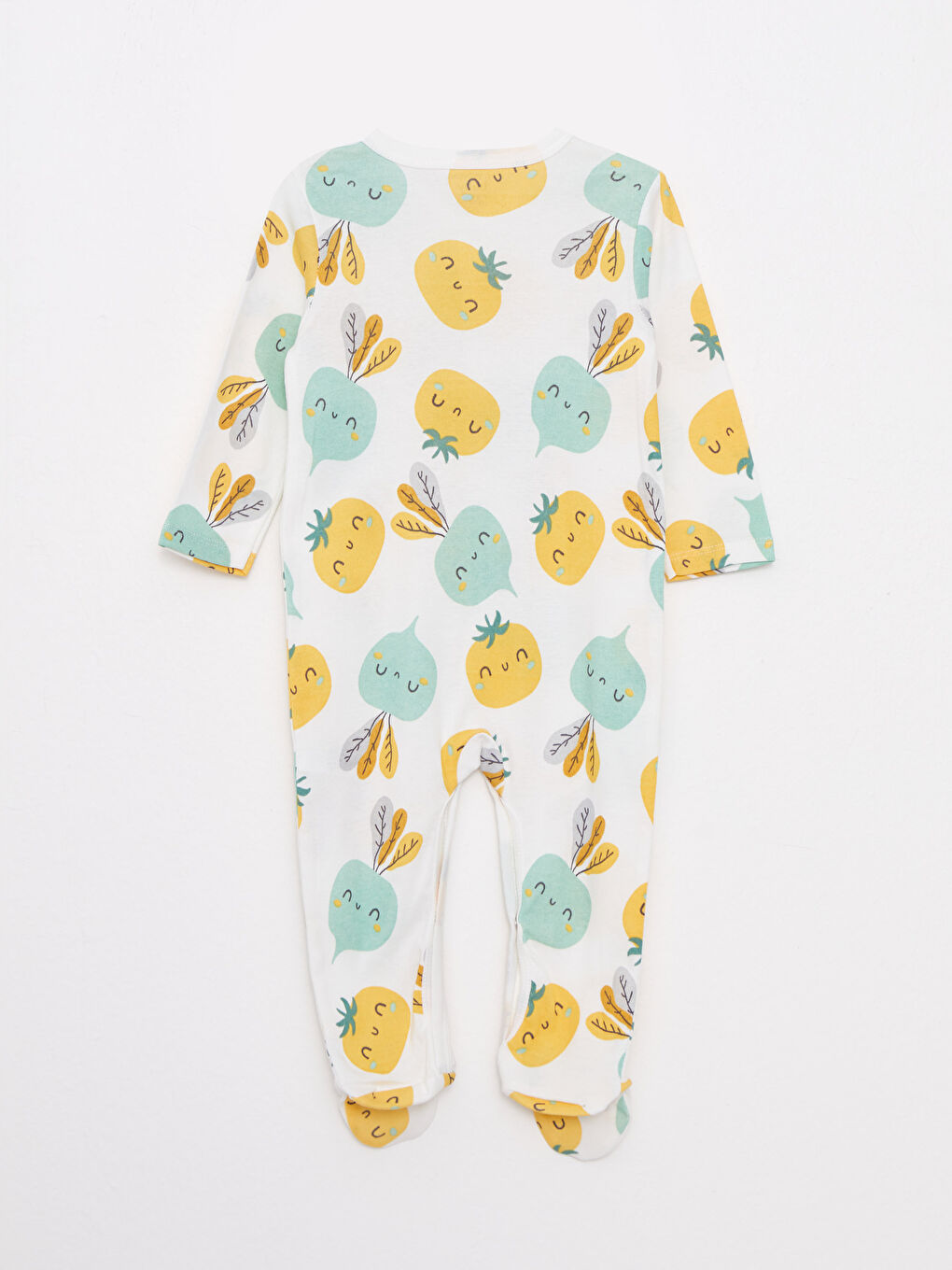 V Neck Long Sleeve Printed Cotton Baby Boy Rompers 2 Pack-3