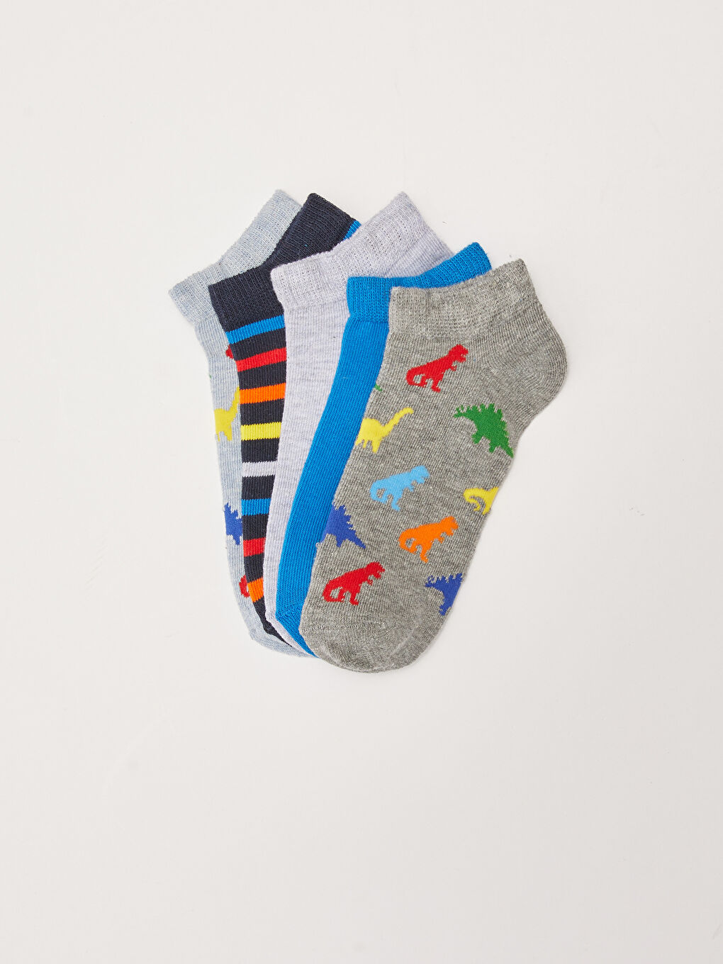 LCW Kids Patterned Boys Trainer Socks 5 Pack -S26935Z4-K00