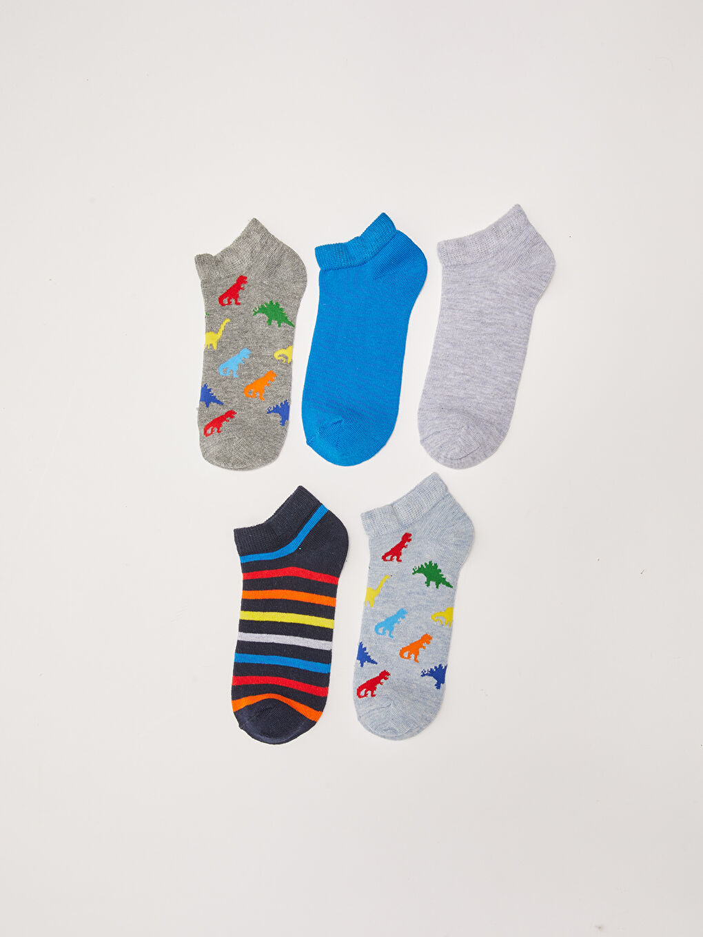 LCW Kids Patterned Boys Trainer Socks 5 Pack -S26935Z4-K00