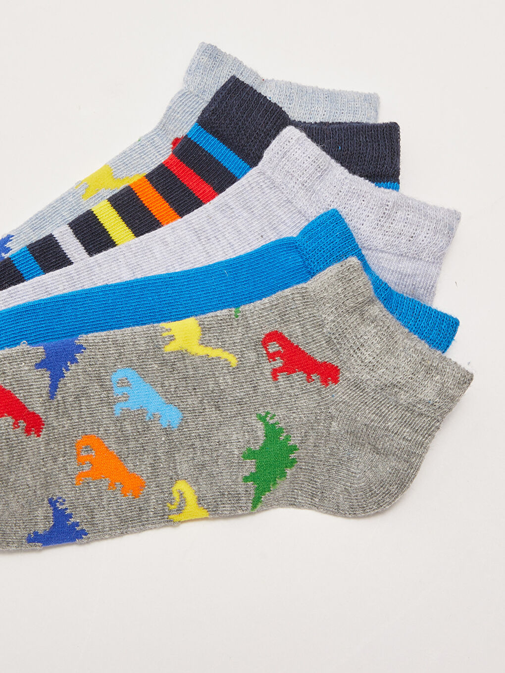 LCW Kids Patterned Boys Trainer Socks 5 Pack -S26935Z4-K00