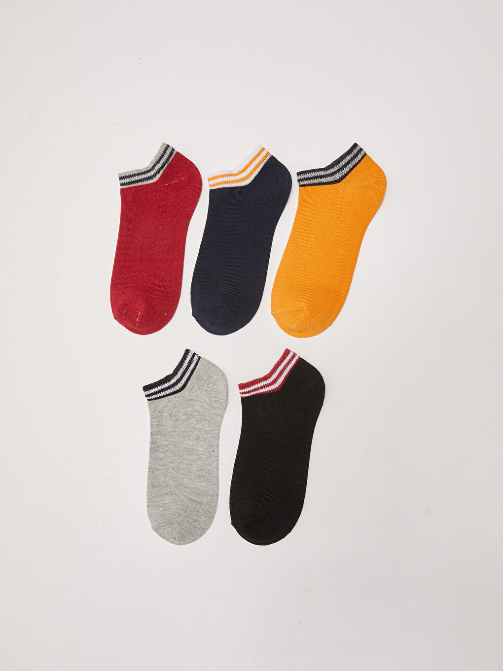 Striped Boys' Trainer Socks 5 Pack -S26939Z4-K00