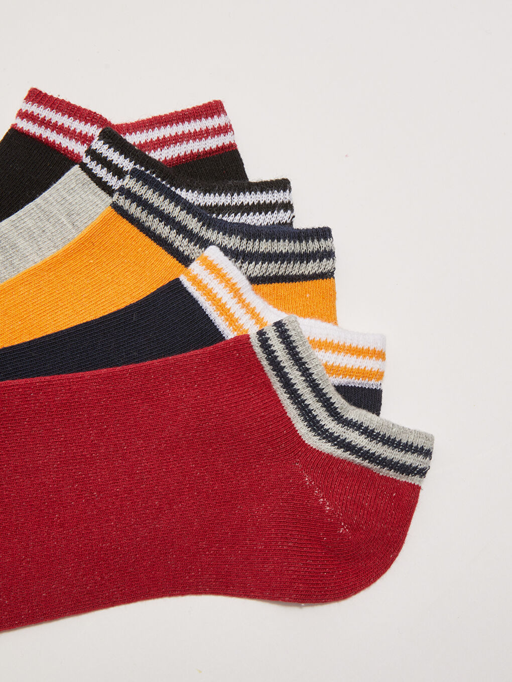 Striped Boys' Trainer Socks 5 Pack -S26939Z4-K00