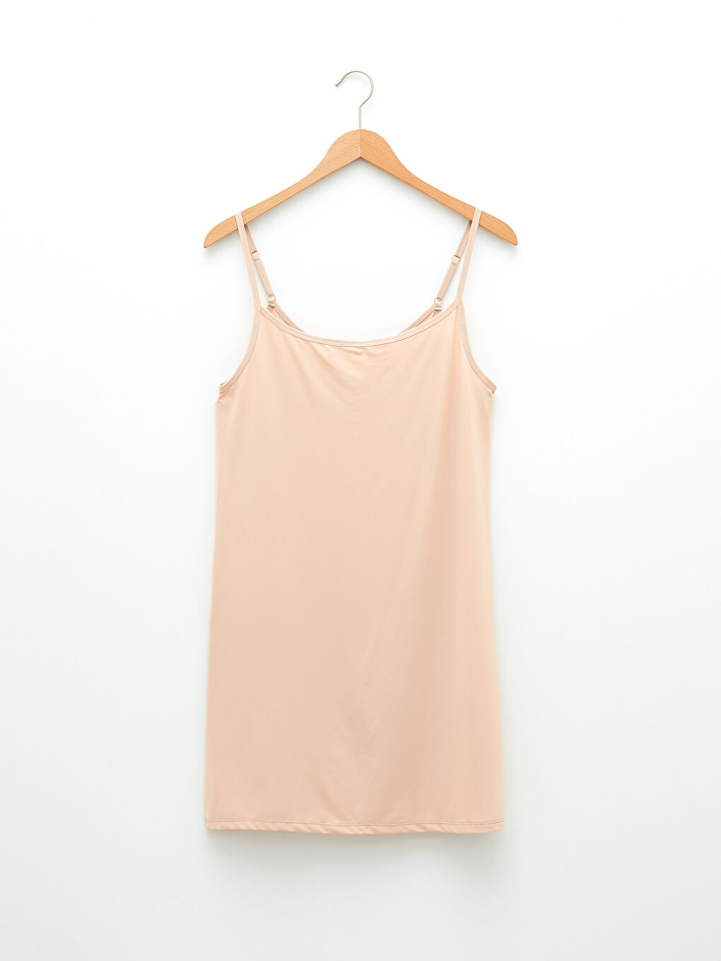 Women's U Neck Strappy Plain Slip-5
