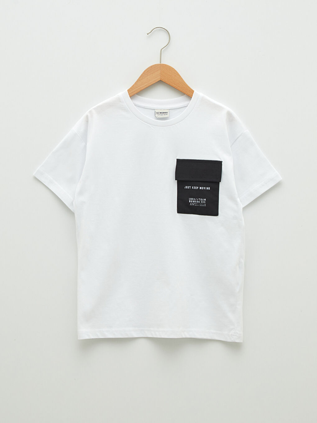 Crew Neck Printed Short Sleeve Cotton Boy T-shirt