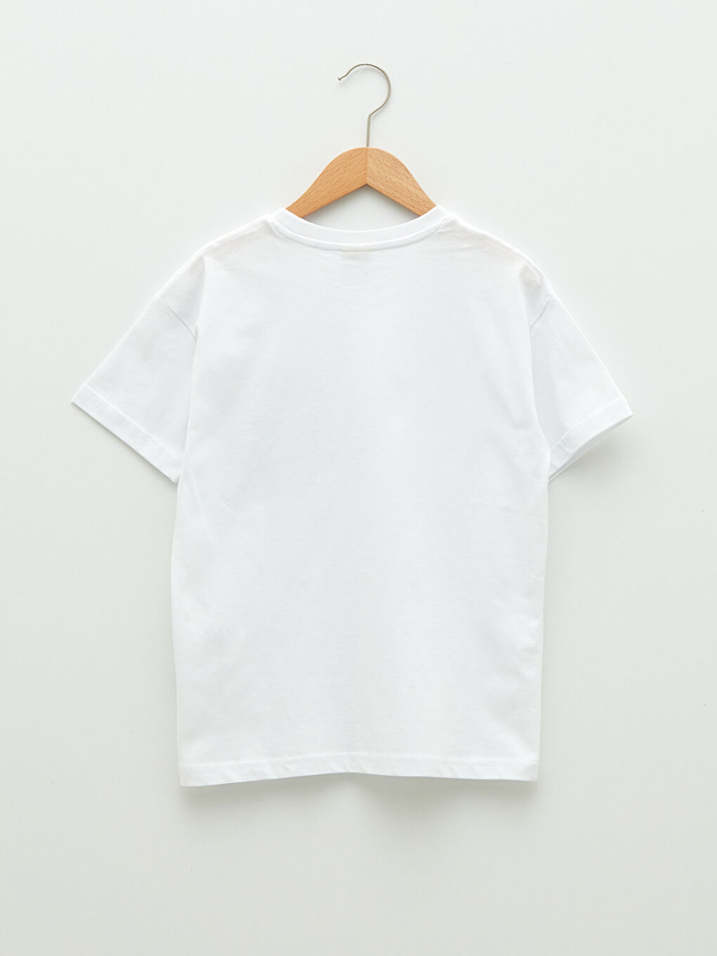 Crew Neck Printed Short Sleeve Cotton Boy T-shirt-1