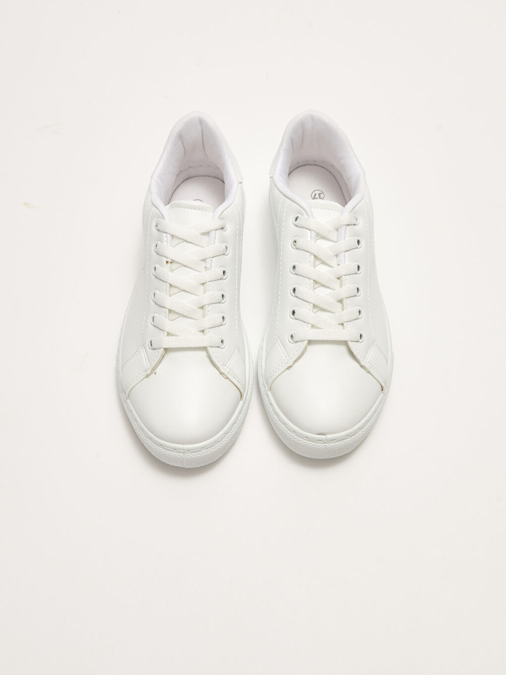 Faux Leather Lace-Up Women's Sneakers-5