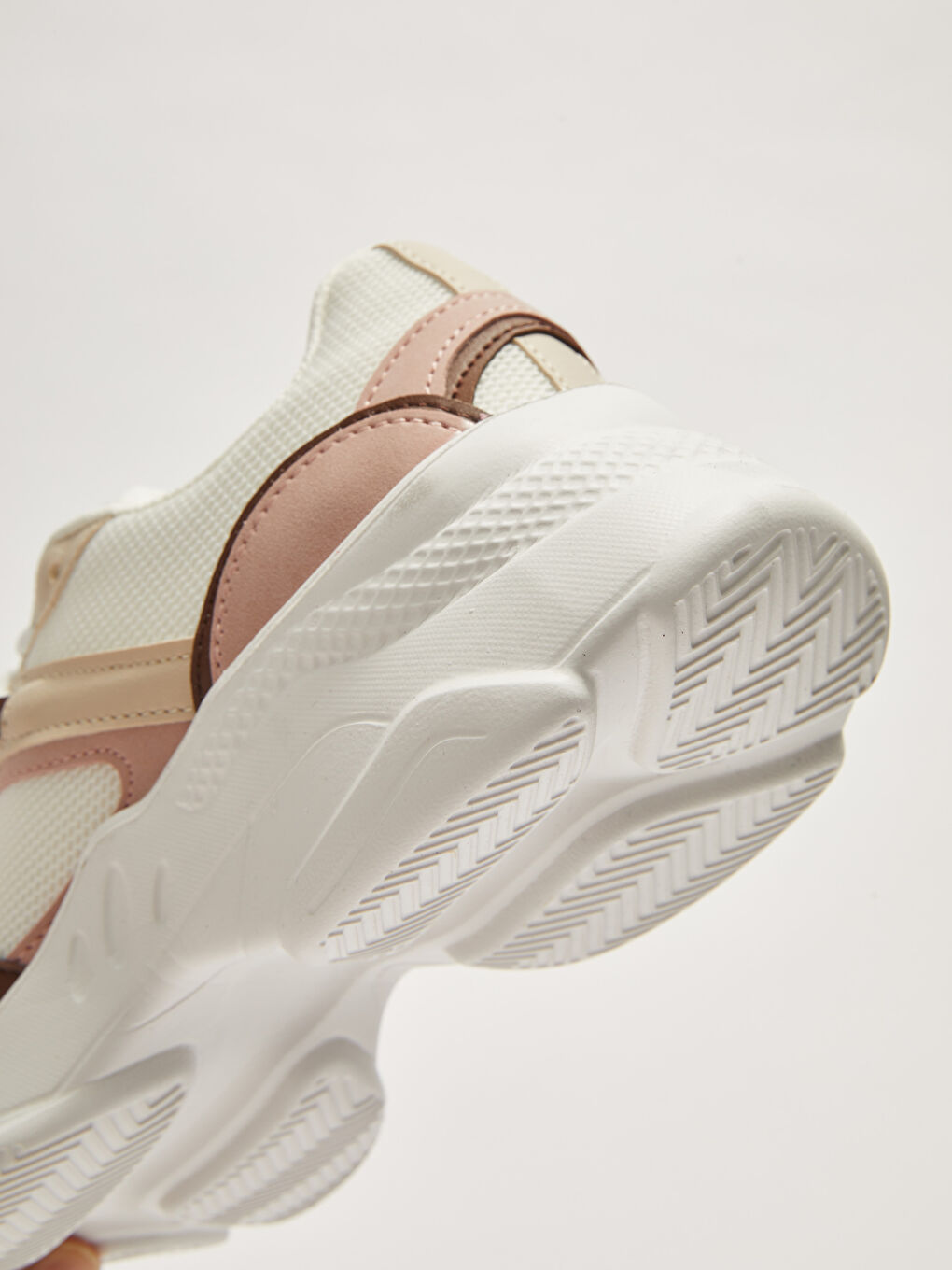 Color Block Lace Up Thick Sole Women's Sneakers-6