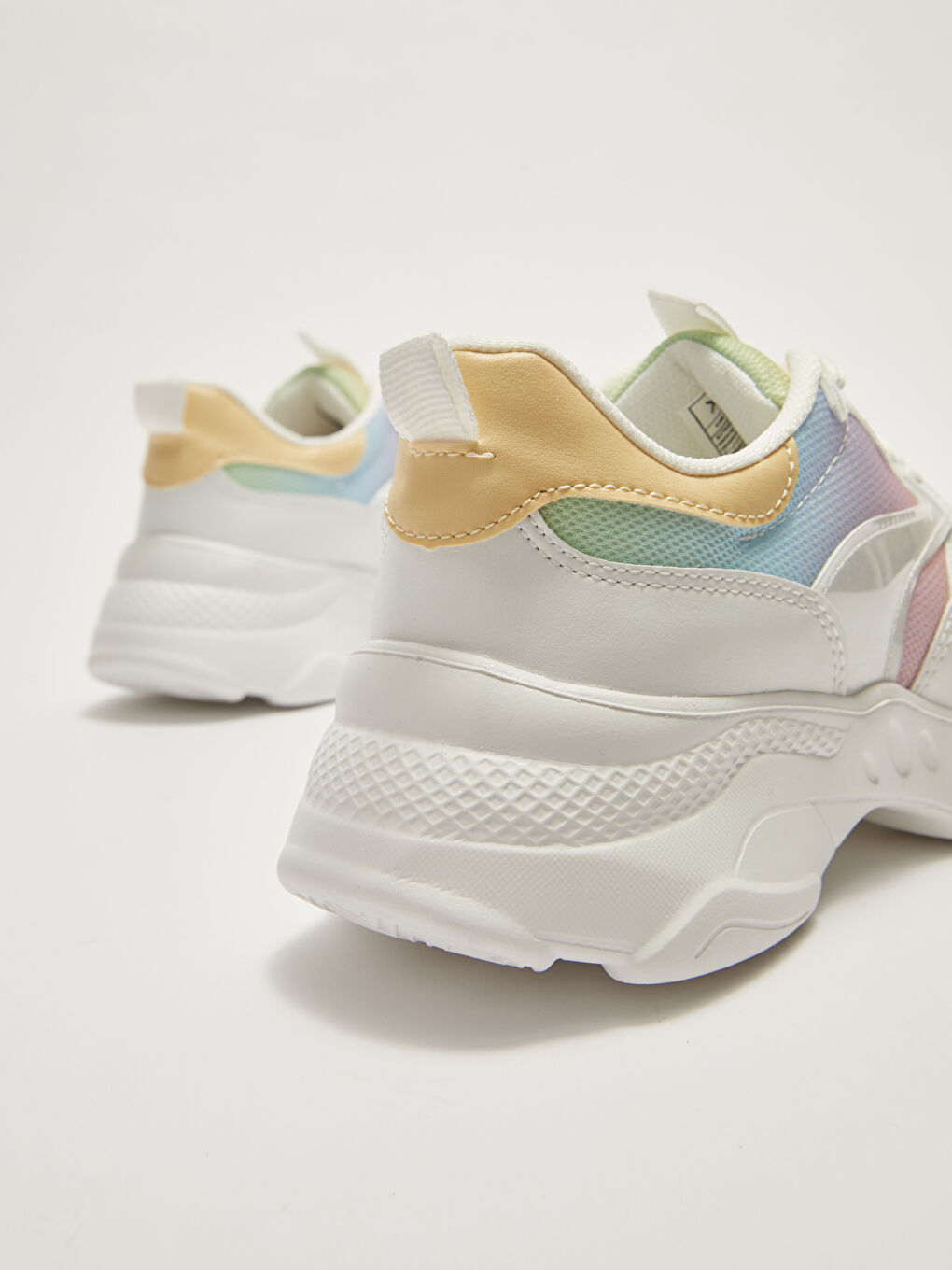 LCW STEPS Color Block Lace Up Thick Sole Women's Sneakers -S27035Z8-F9C