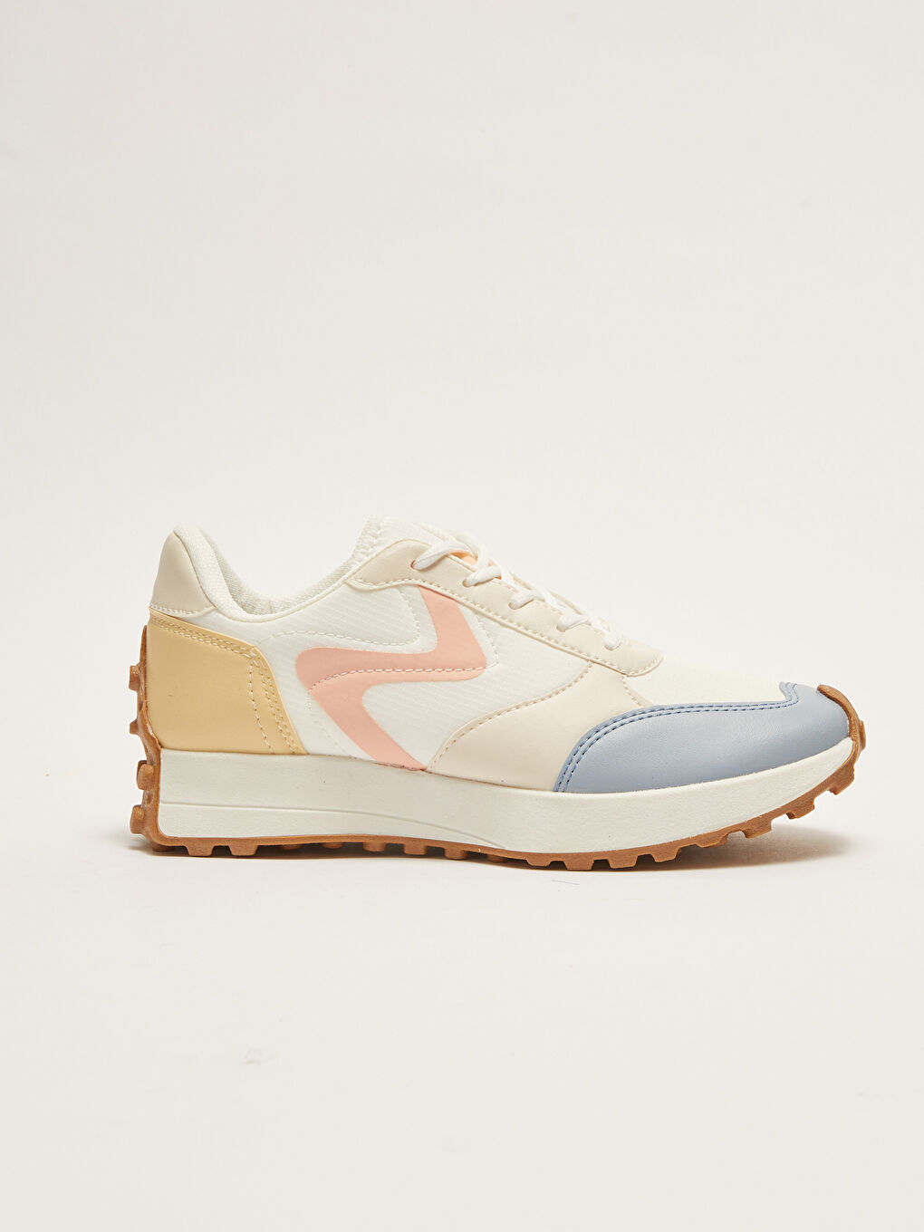 Color Block Lace-Up Women's Shoes-5