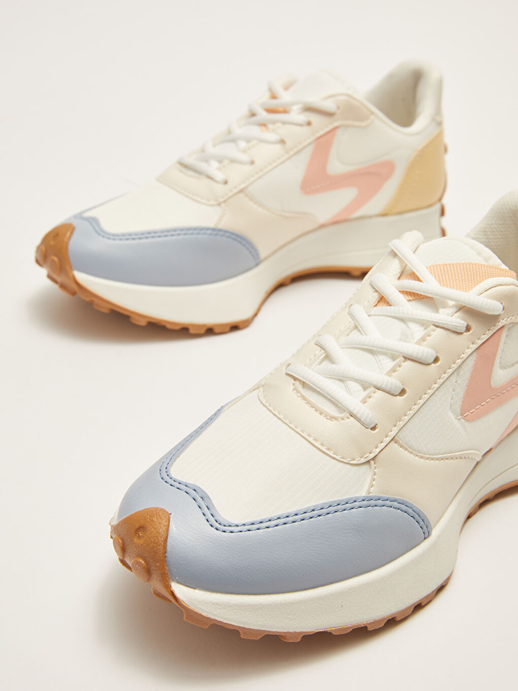 Color Block Lace-Up Women's Shoes-6