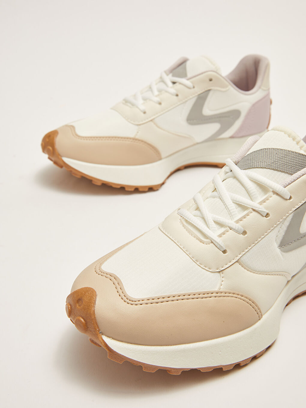 Color Block Lace-Up Women's Shoes-2