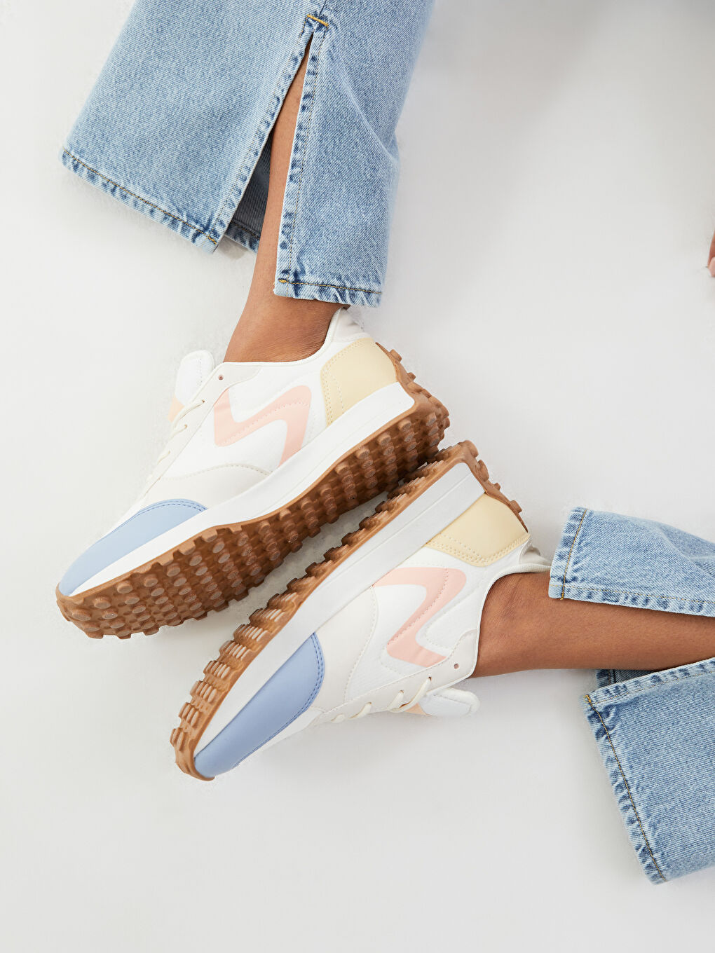 Color Block Lace-Up Women's Shoes-2