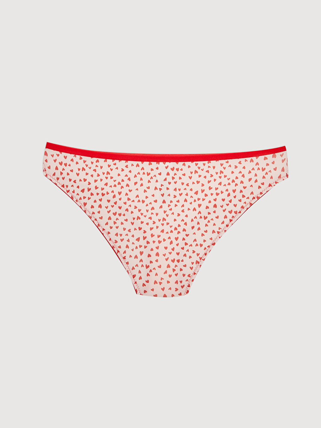 Kırmızı Desenli Fantezi Brazilian Külot-1