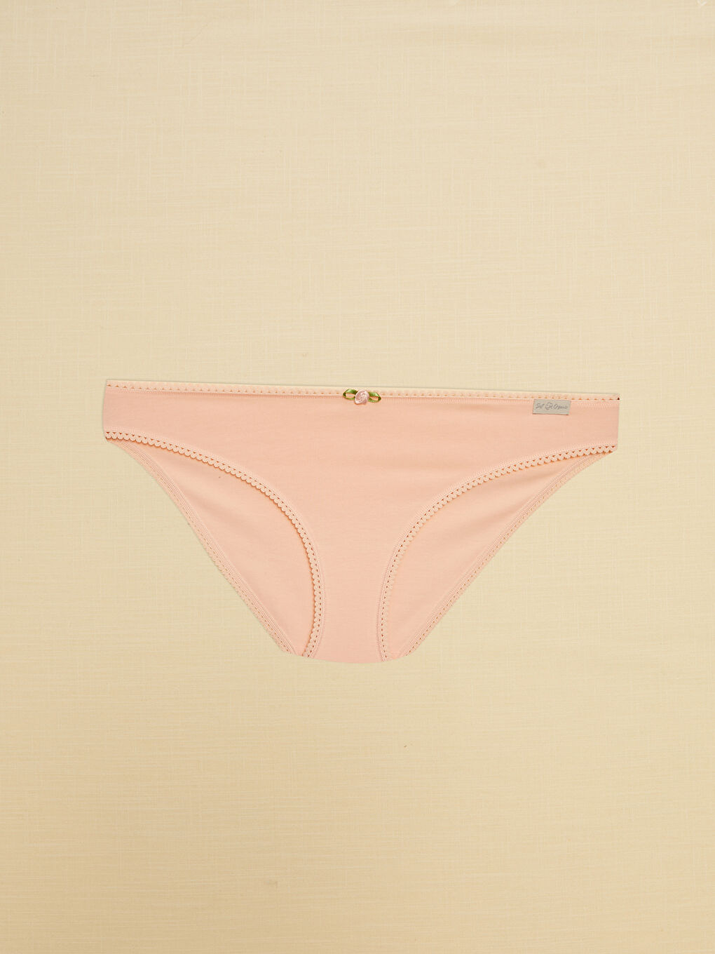 Pembe Düz Bikini Külot