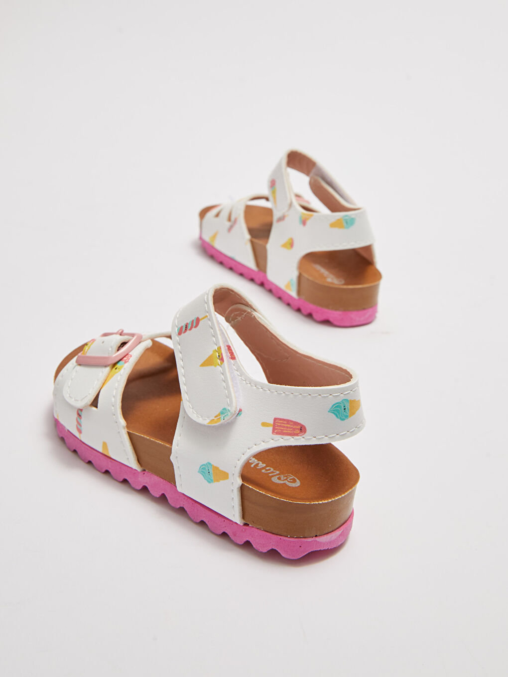 Sandales imprimées à crochet et boucle pour bébé fille-5