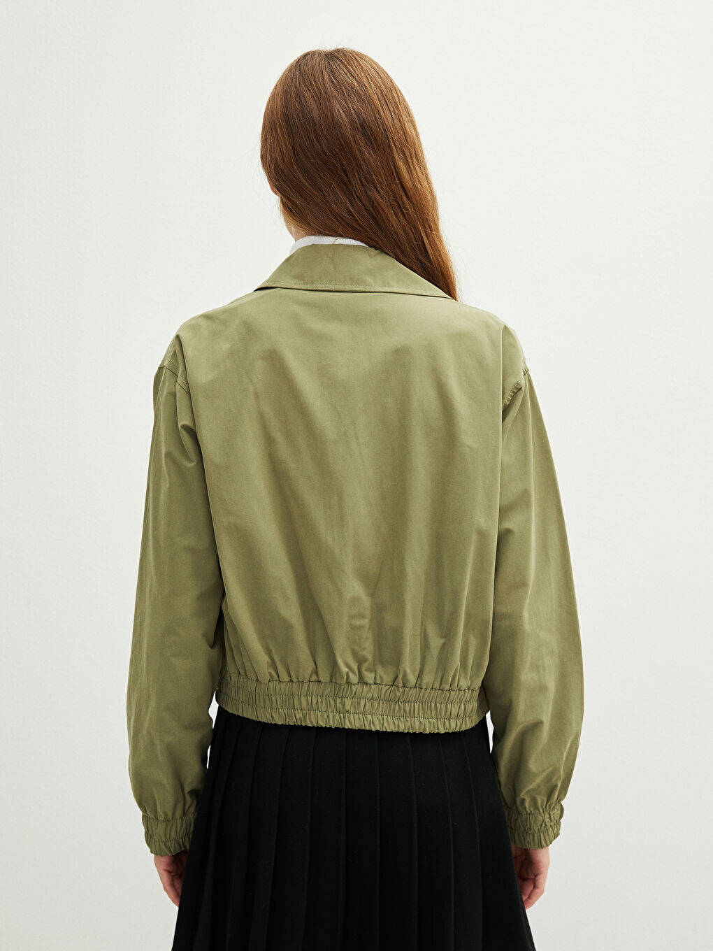 XSIDE Shirt Collar Straight Long Sleeve Women Coat -S27092Z8-SAQ