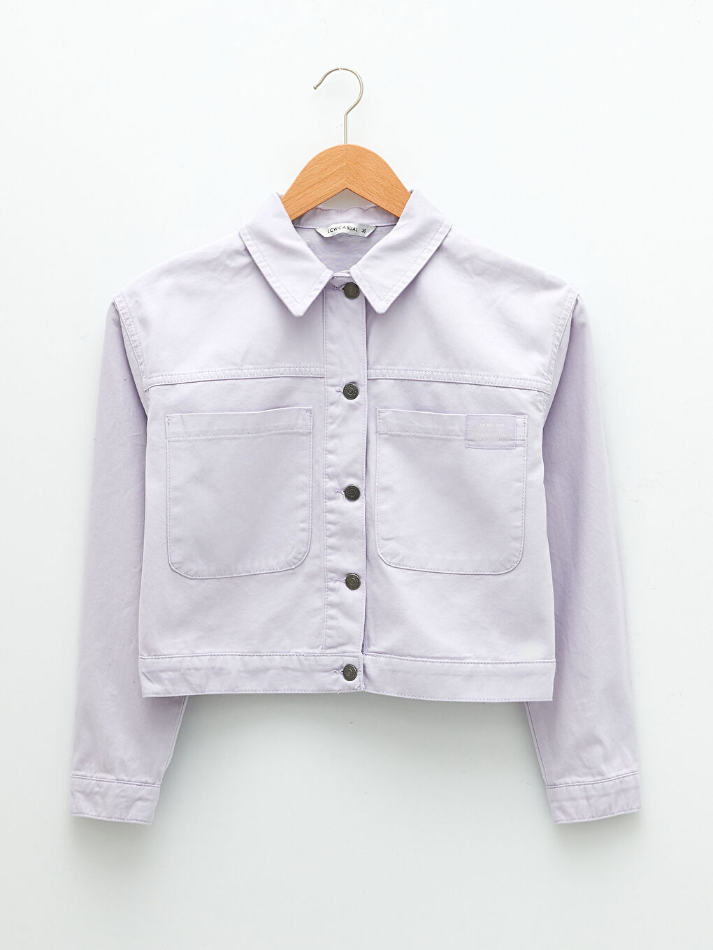 XSIDE Veste en Coton à Manches Longues Imprimée avec Lettres et Col de Chemise pour Femmes -S27094Z8-RZG