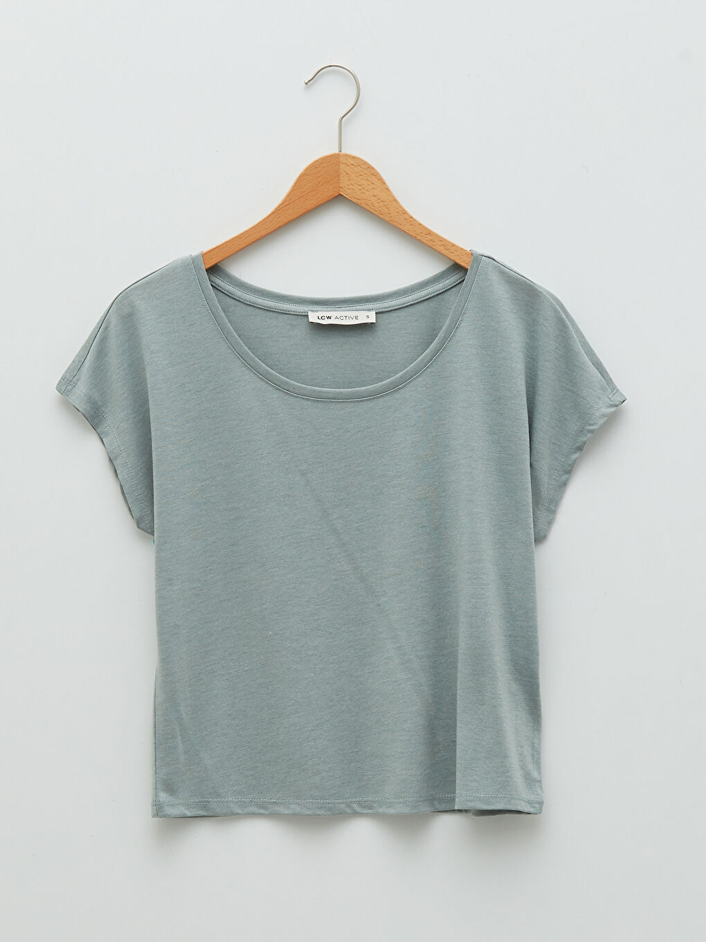 XSIDE ACTIVE Slash Neck Plain Short Sleeve Women's T-Shirt -S27141Z8-P32