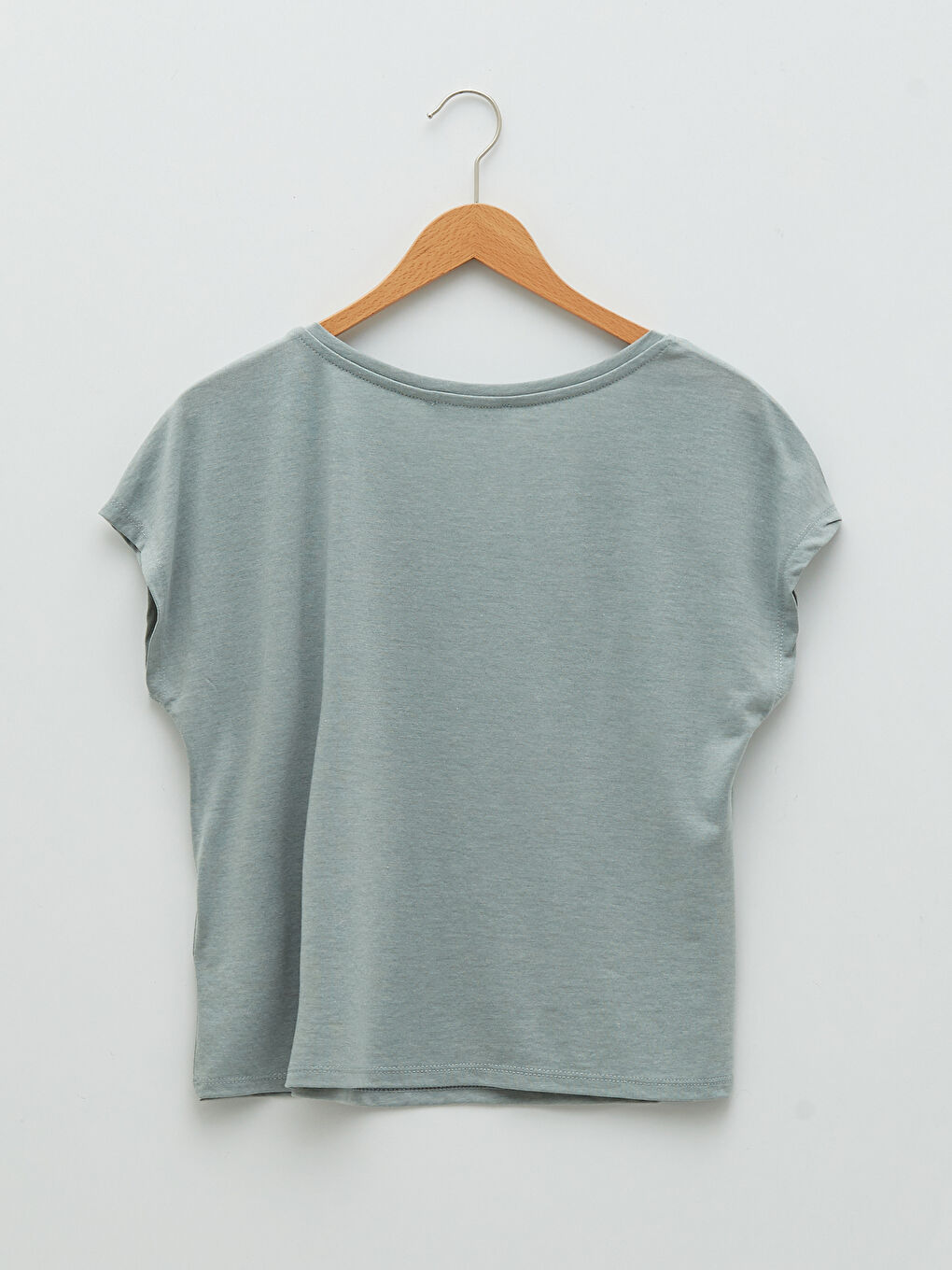 XSIDE ACTIVE Slash Neck Plain Short Sleeve Women's T-Shirt -S27141Z8-P32