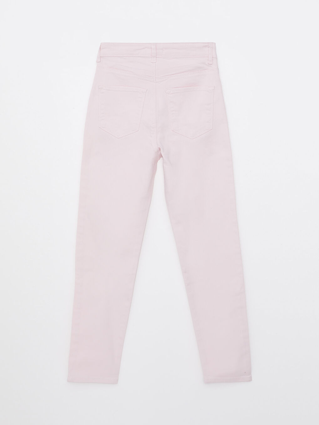 LCW Vision Açık Pembe Normal Bel Slim Fit Düz Cep Detaylı Gabardin Kadın Pantolon - 6